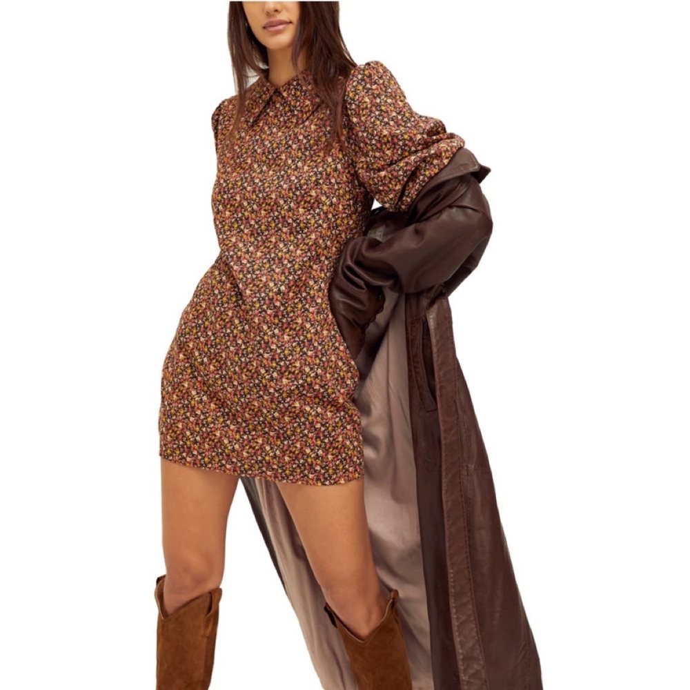 Free People Making Plans Floral Mini dress